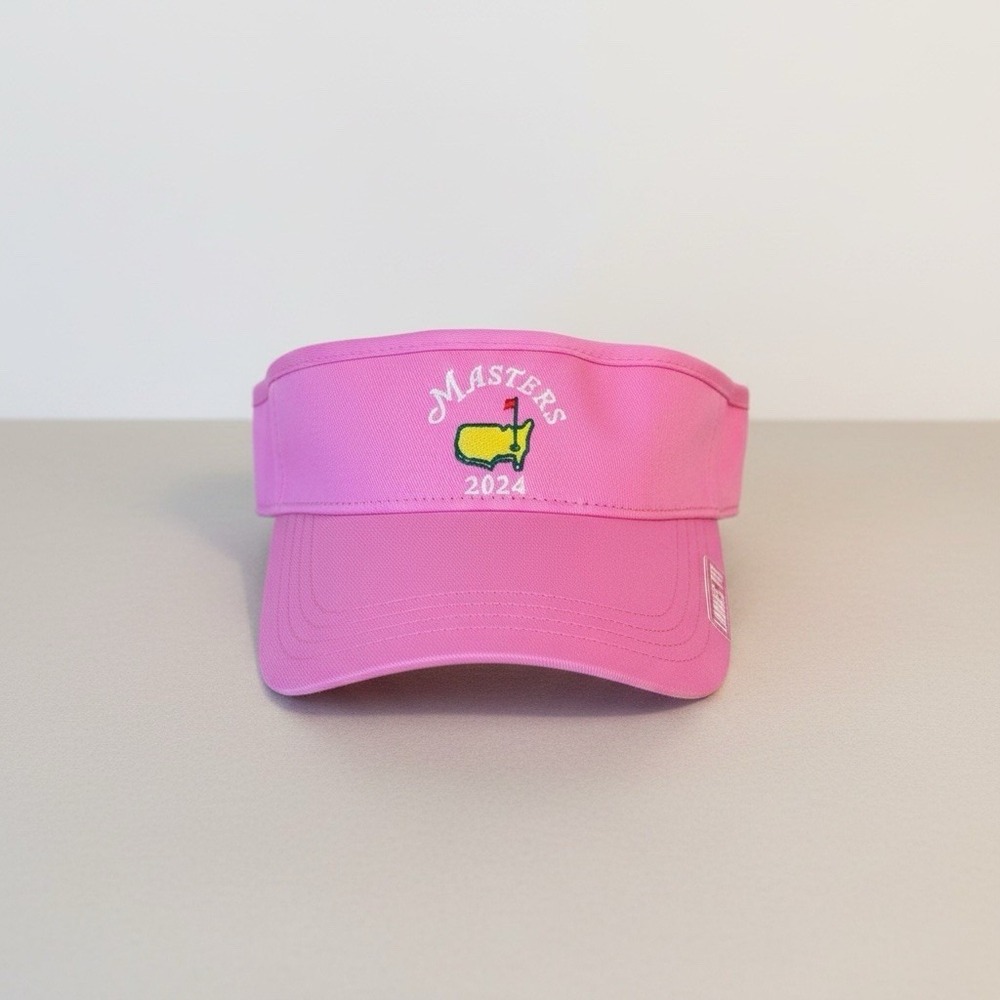 Masters Golf 2024 Ladies Fit Pink Visor from Augusta National